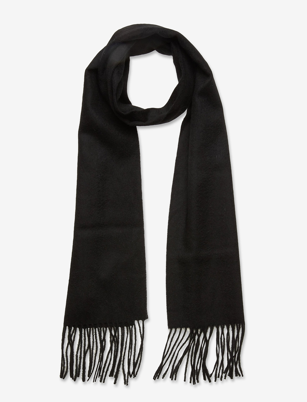 Lyle & Scott - Lambswool Scarf - winter scarves - true black - 0