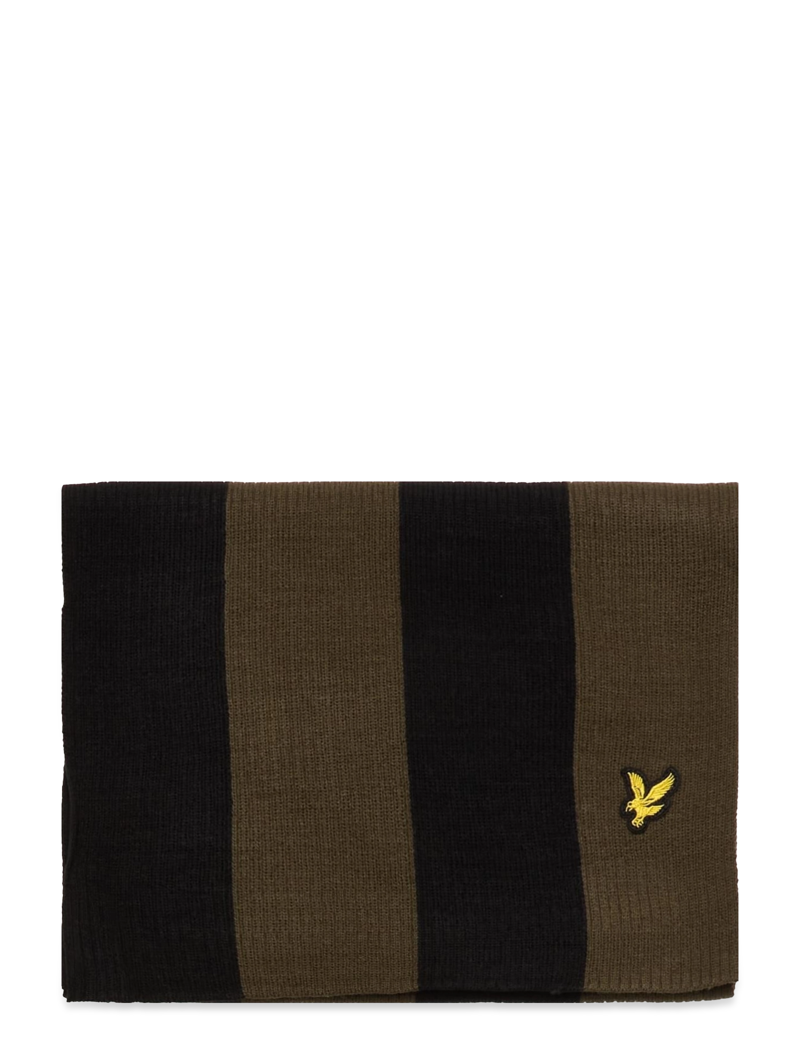 Lyle & Scott - Bengal Stripe Scarf - olive/jet black - 1