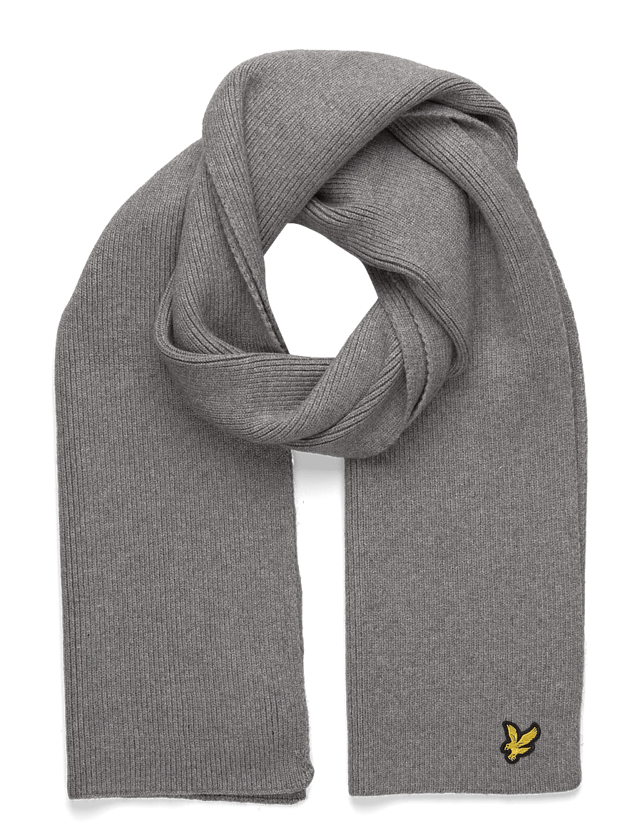 Lyle & Scott - Plain Scarf - talvesallid - mid grey marl - 0