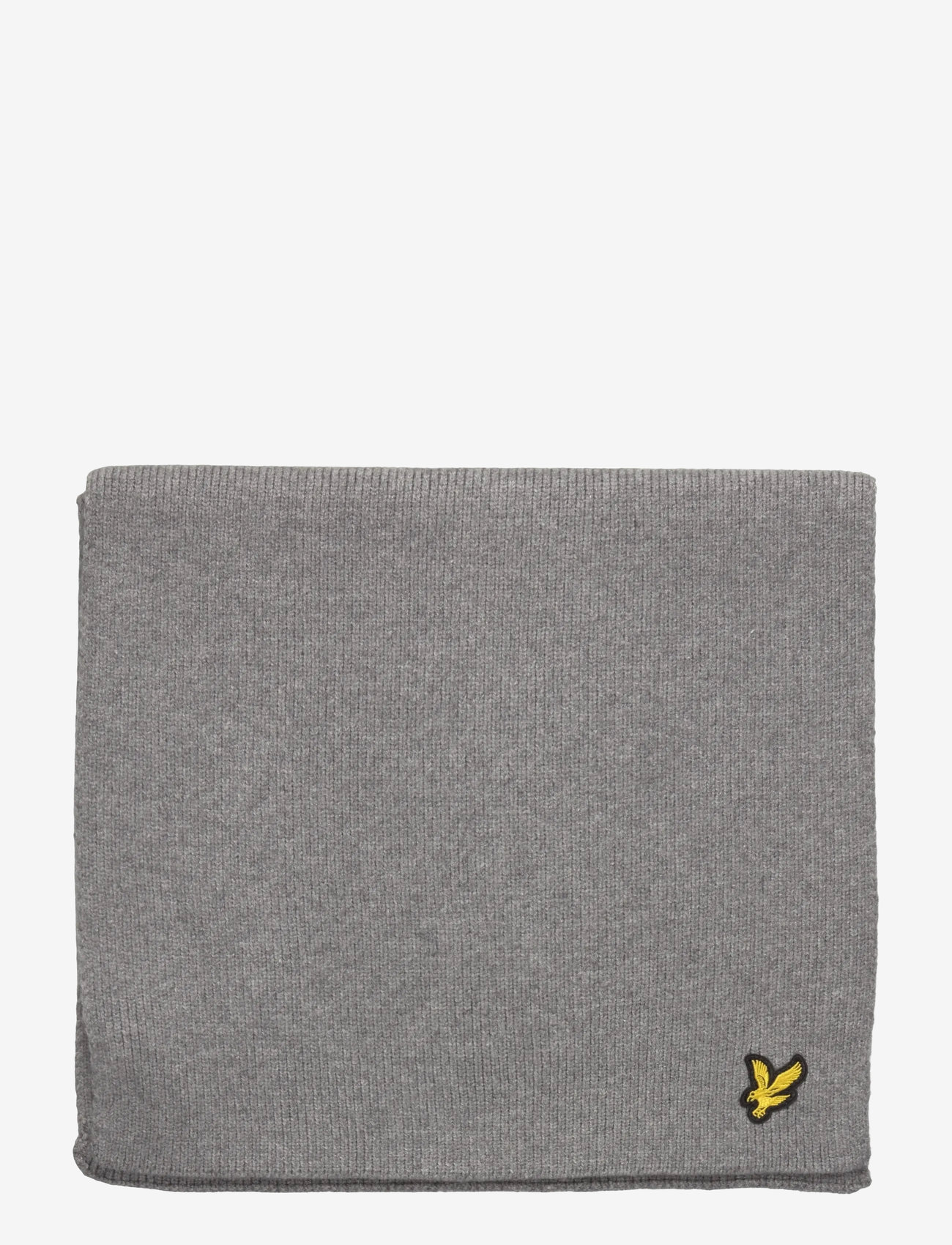 Lyle & Scott - Plain Scarf - winter scarves - t28 mid grey marl - 1