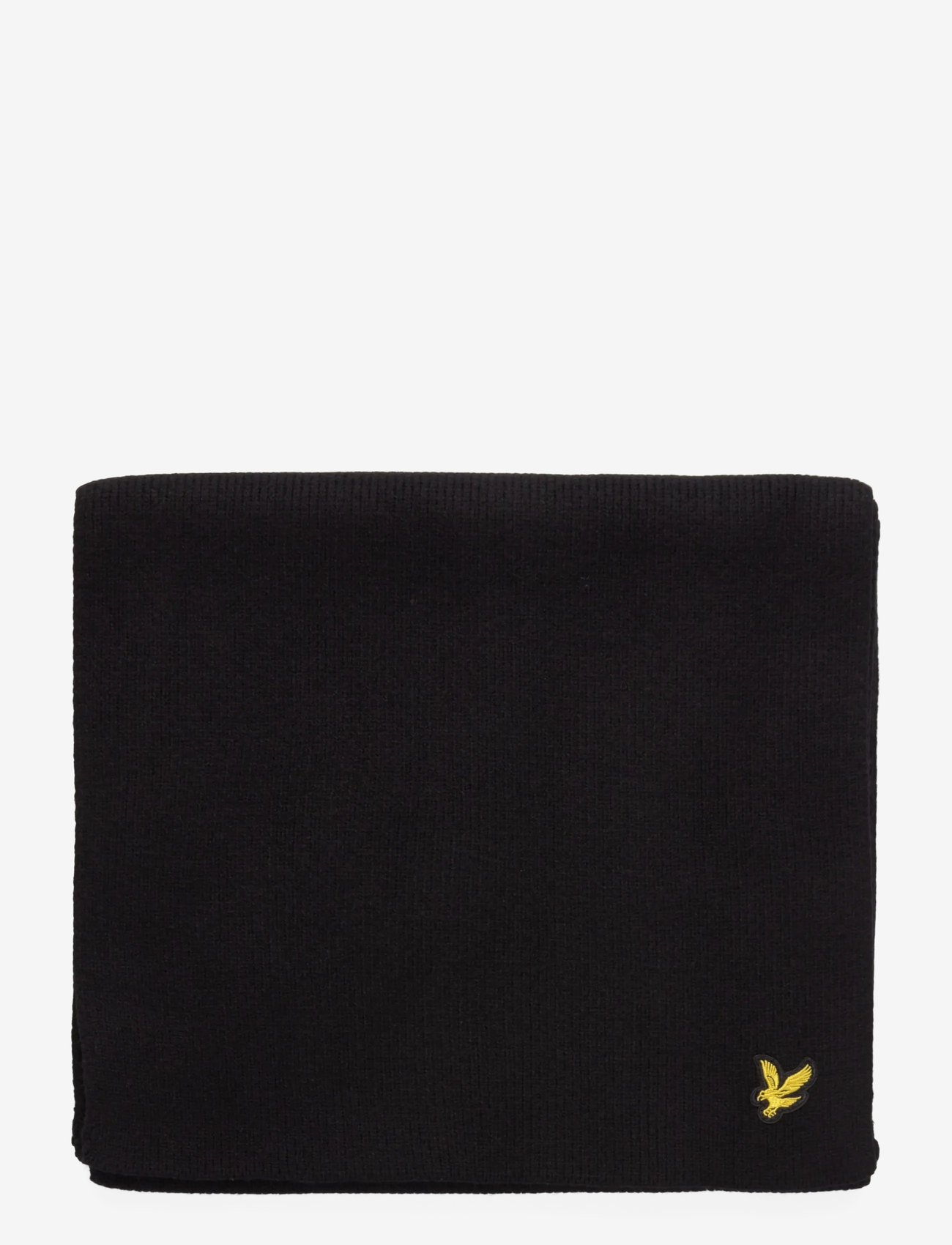 Lyle & Scott - Plain Scarf - accessories - z865 jet black - 1