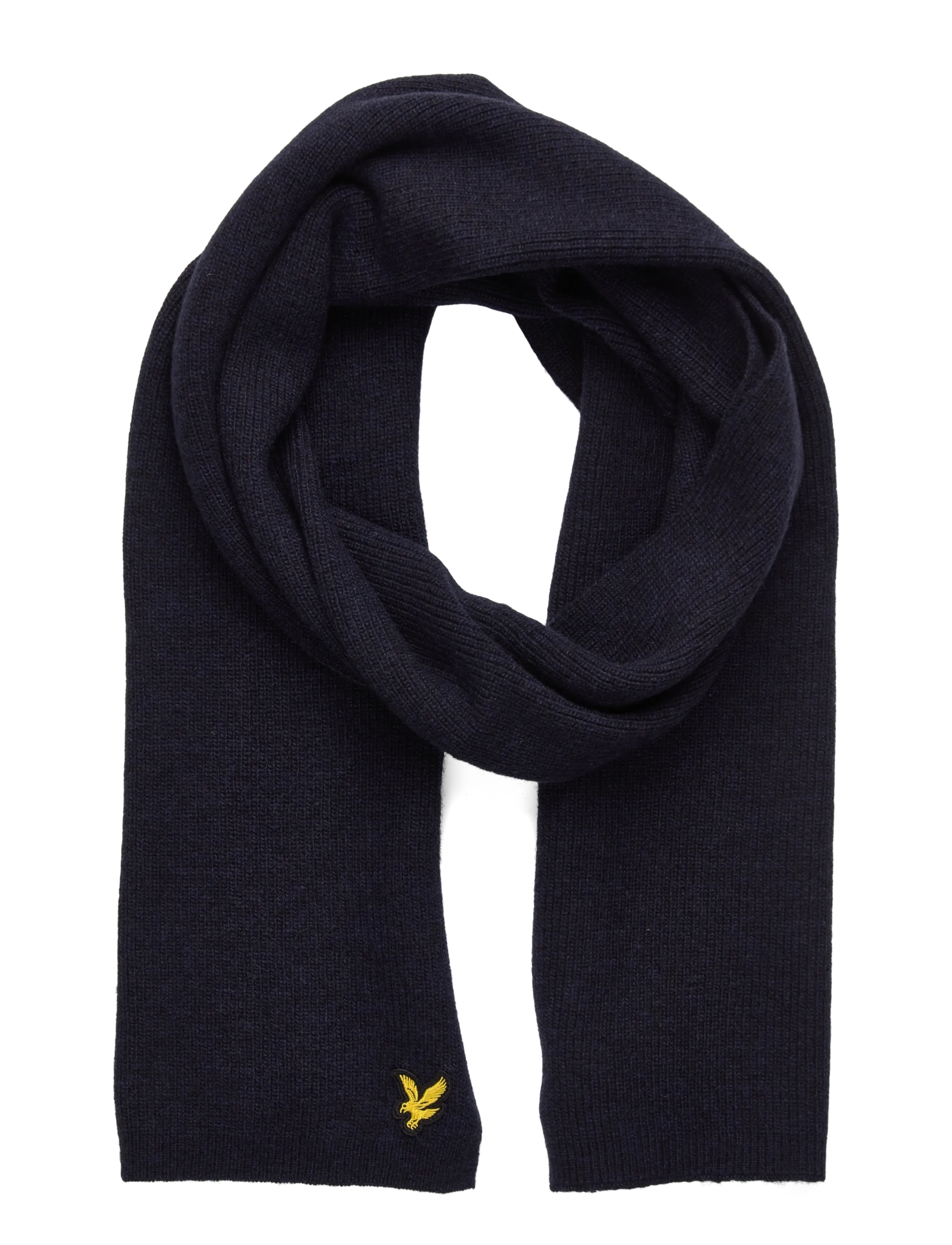 Lyle & Scott Lambswool Ribbed Scarf - Winterschals - DARK NAVY MARL / navy