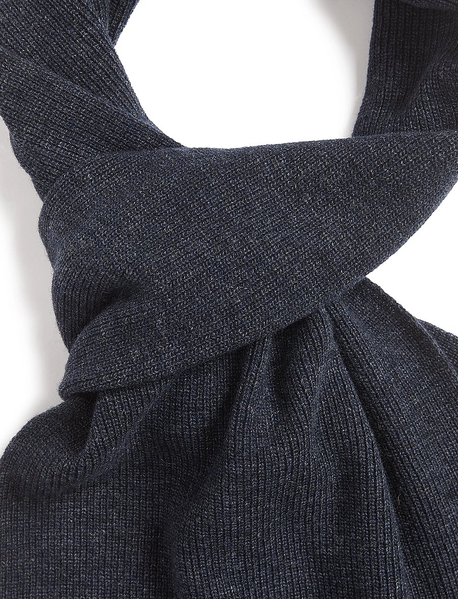 Lyle & Scott - Lambswool Ribbed Scarf - winterschals - dark navy marl - 3