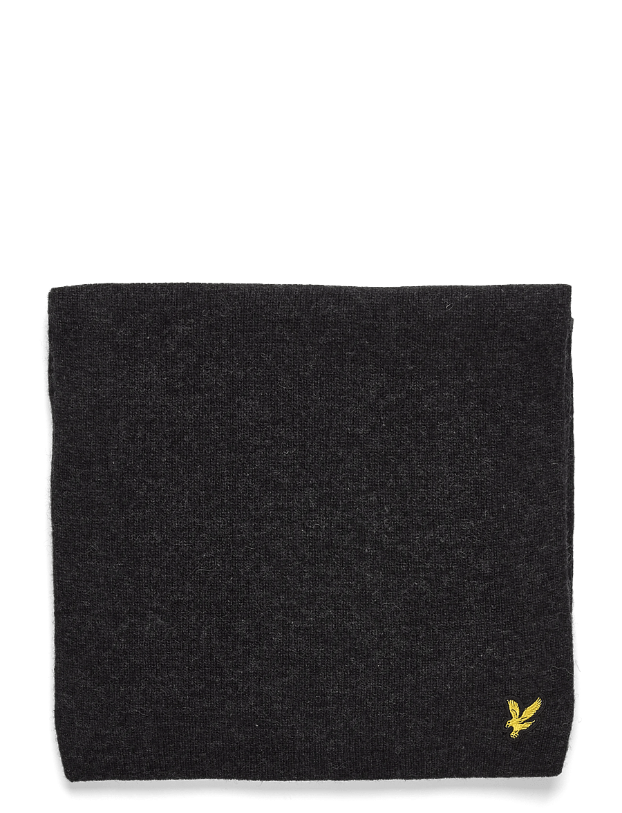 Lyle & Scott - Lambswool Ribbed Scarf - winterschals - jet black marl - 1