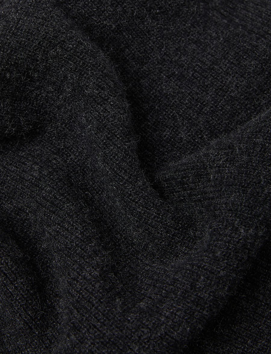 Lyle & Scott - Lambswool Ribbed Scarf - winterschals - jet black marl - 3