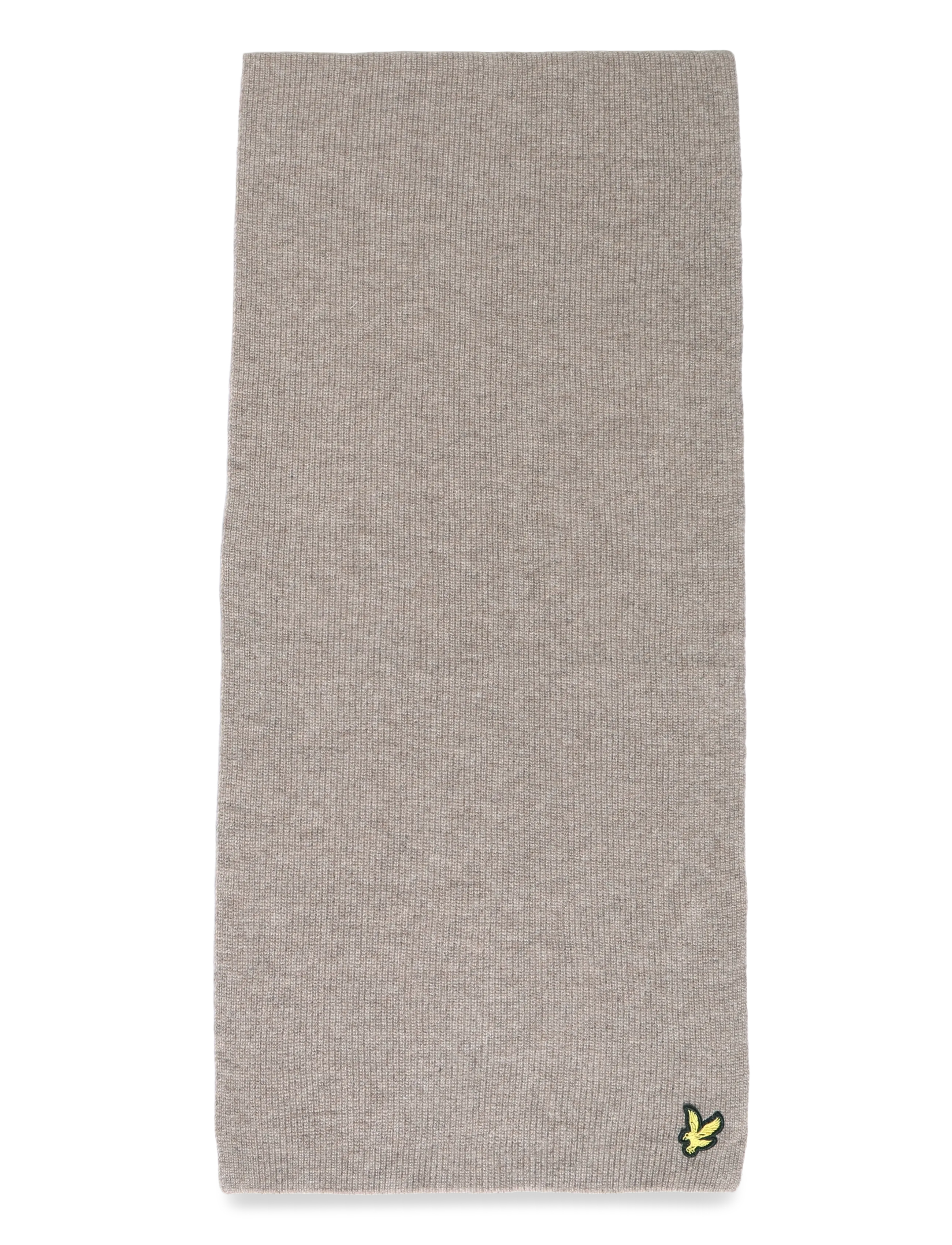 Lyle & Scott - Lambswool Ribbed Scarf - winterschals - muted taupe marl - 1