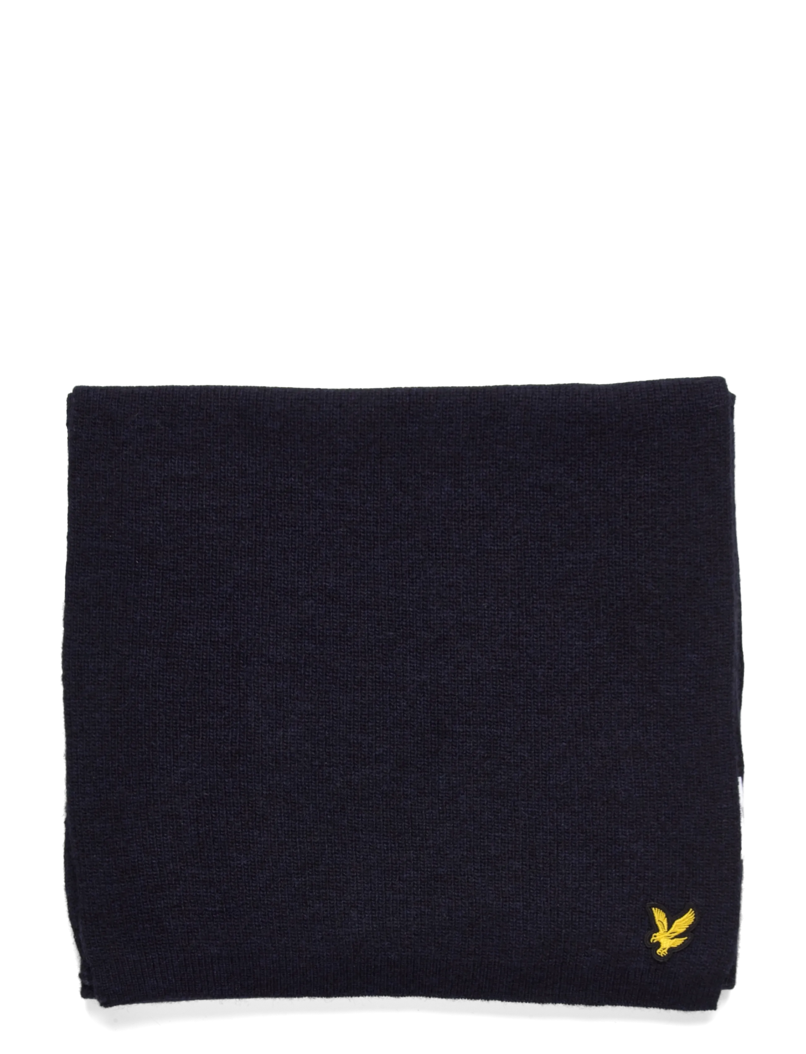 Lyle & Scott - Lambswool Ribbed Scarf - scarves - z56 dark navy marl - 1