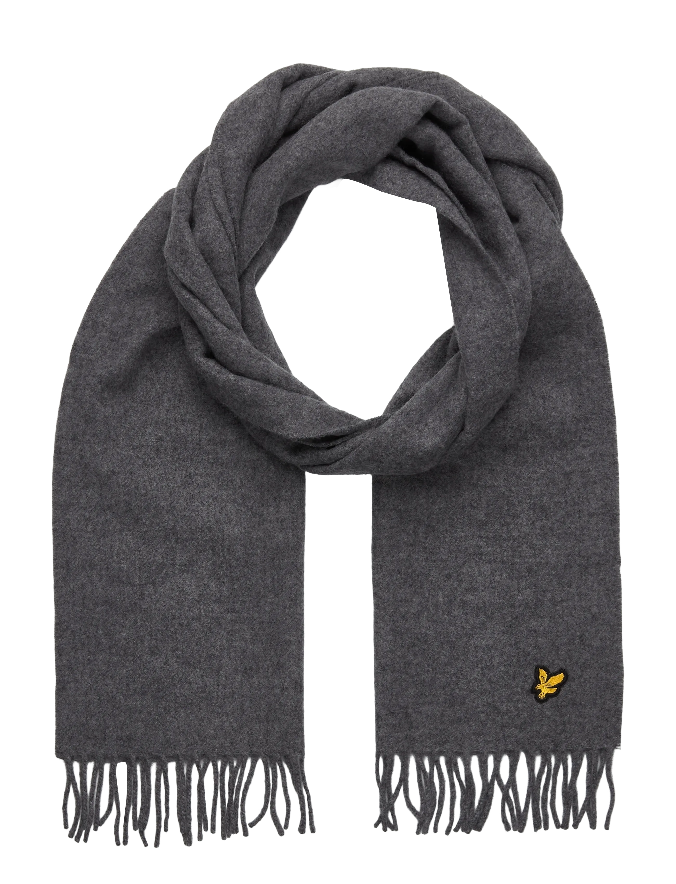 Lyle & Scott Plain Lambswool Scarf - Accessoires - T28 MID GREY MARL / grey