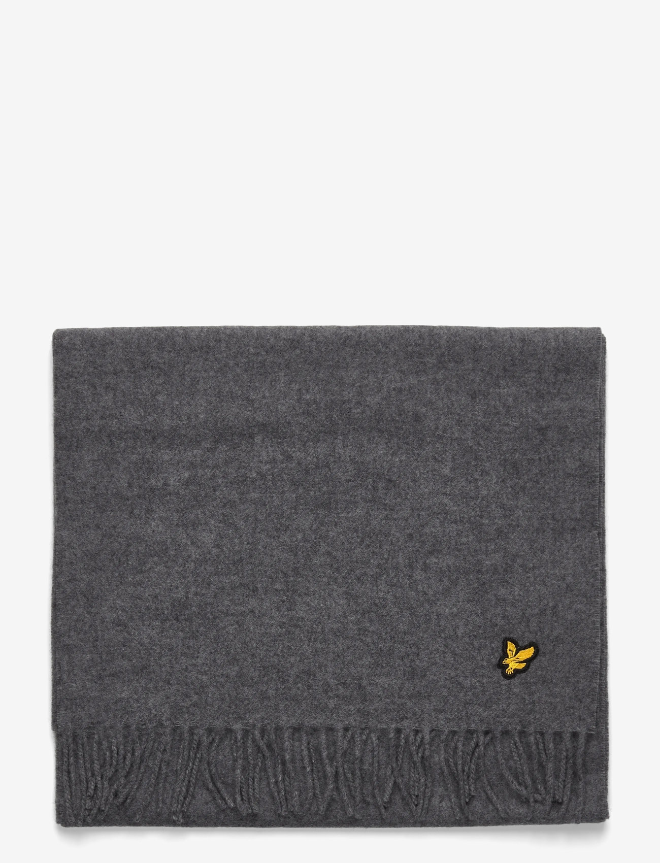 Lyle & Scott - Plain Lambswool Scarf - accessories - t28 mid grey marl - 1