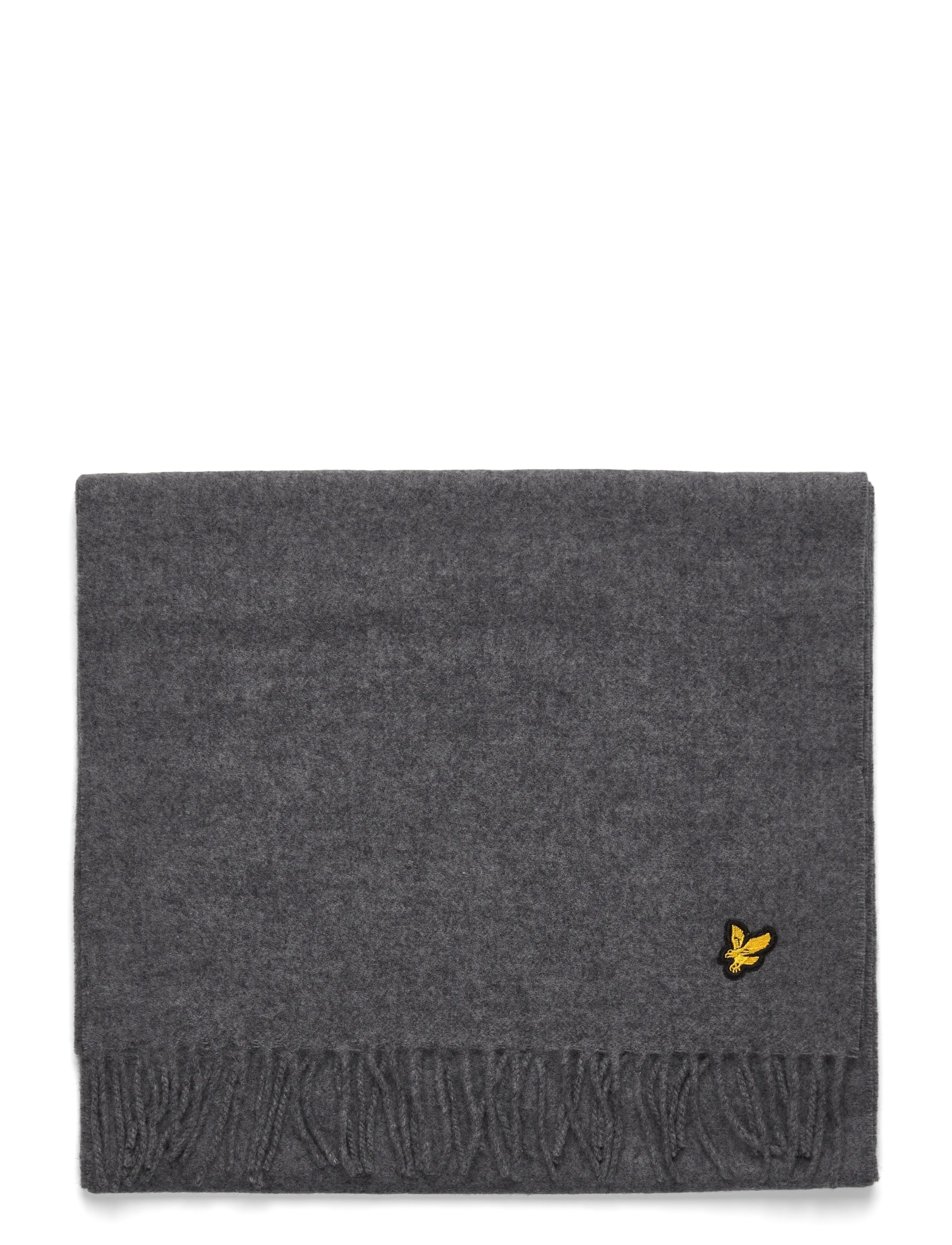 Lyle & Scott - Plain Lambswool Scarf - halsdukar - t28 mid grey marl - 1