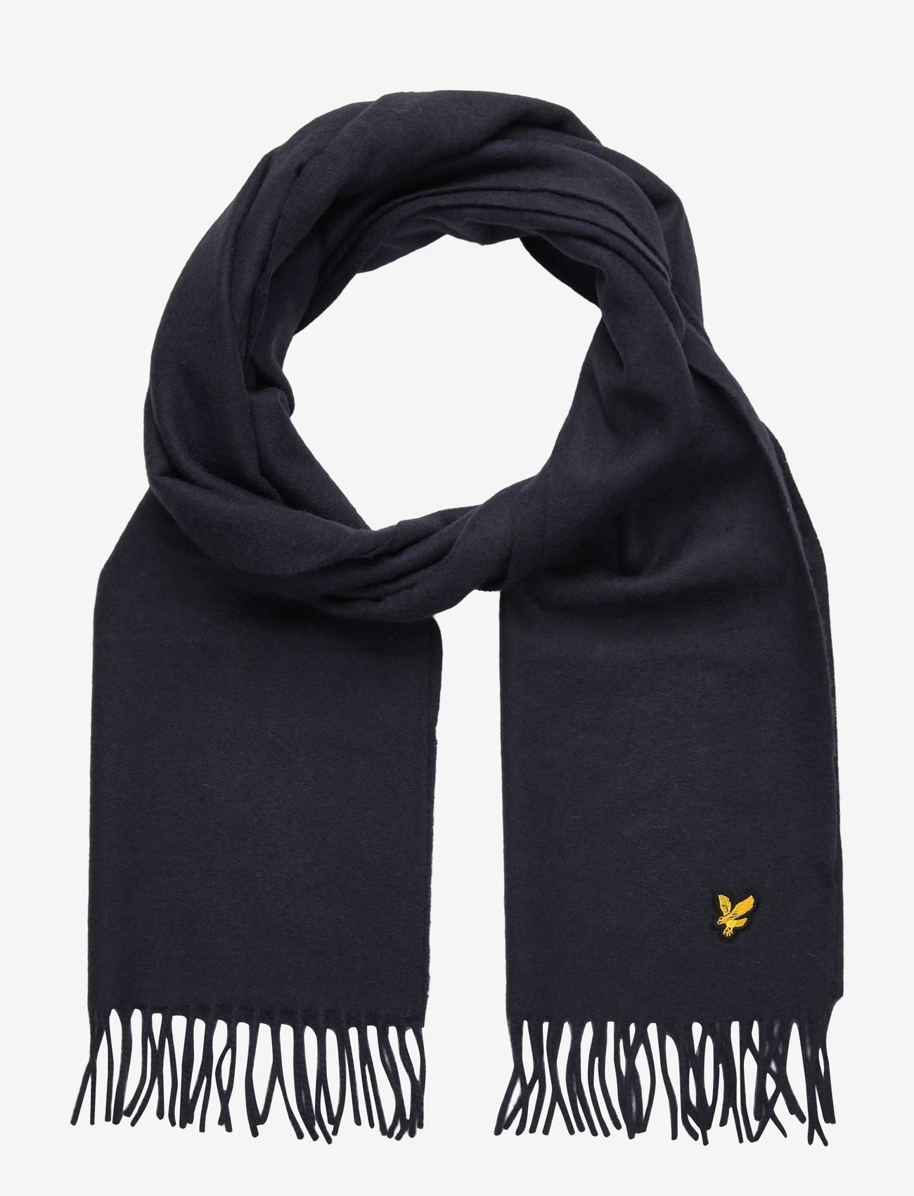 Lyle & Scott - Plain Lambswool Scarf - halsdukar - z271 dark navy - 0