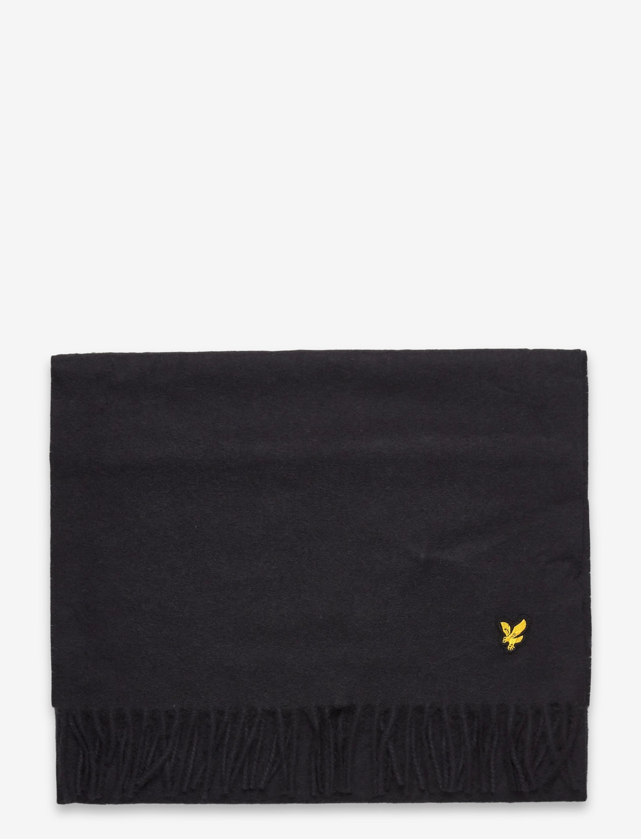 Lyle & Scott - Plain Lambswool Scarf - halsdukar - z865 jet black - 1
