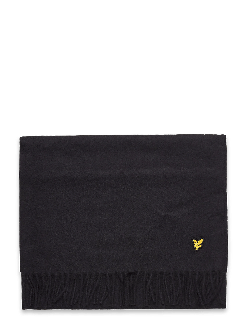 Lyle & Scott - Plain Lambswool Scarf - halsdukar - z865 jet black - 1