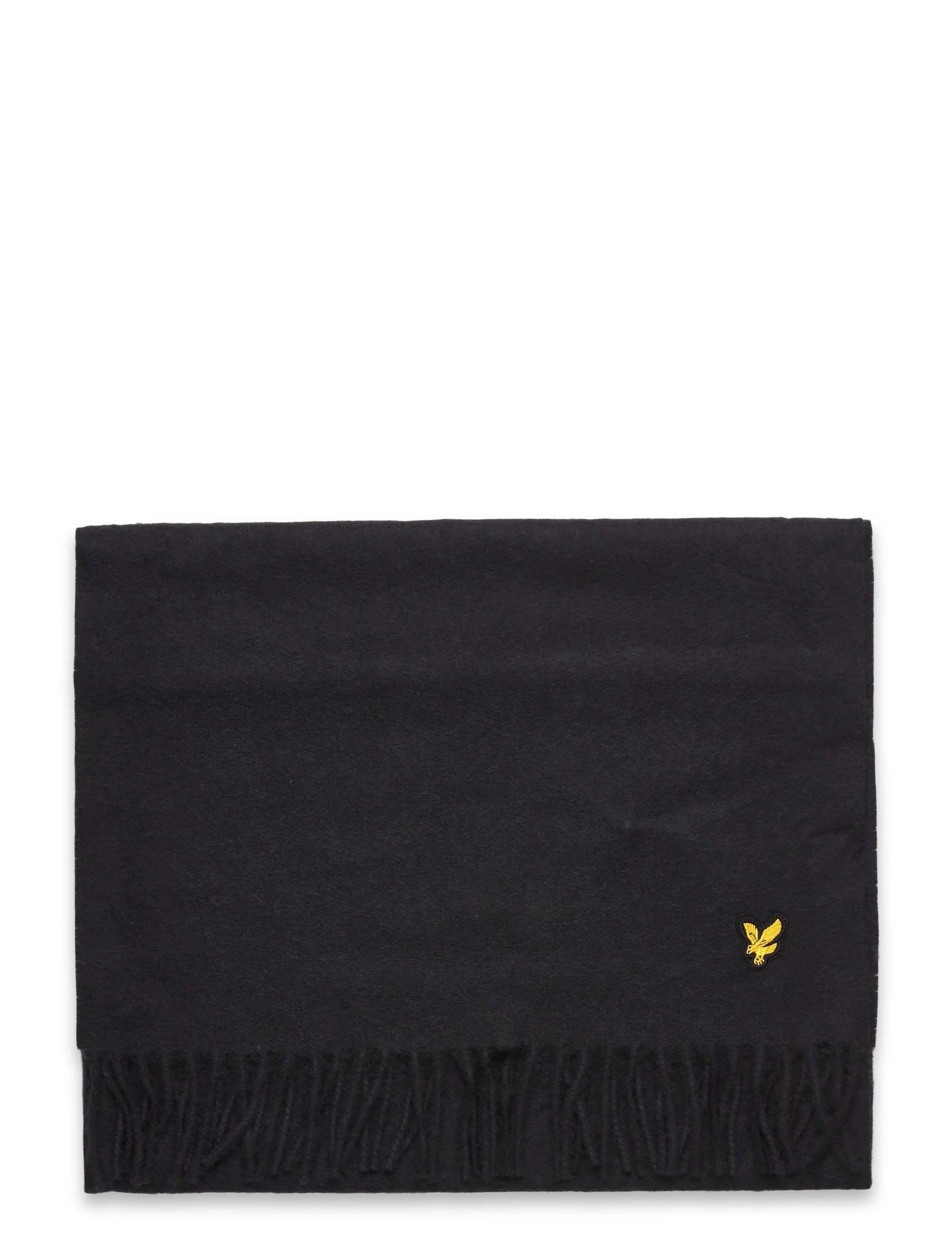 Lyle & Scott - Plain Lambswool Scarf - aksessuaarid - z865 jet black - 1