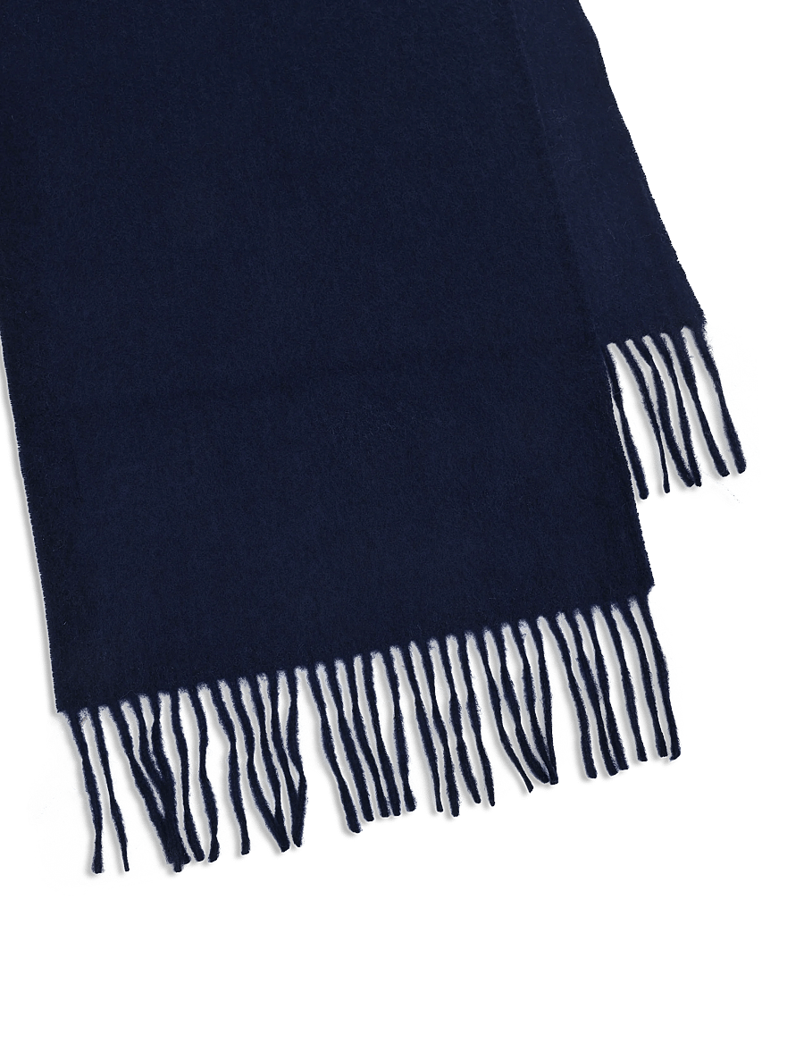 Lyle & Scott - Plain Lambswool Scarf - winterschals - dark navy - 2