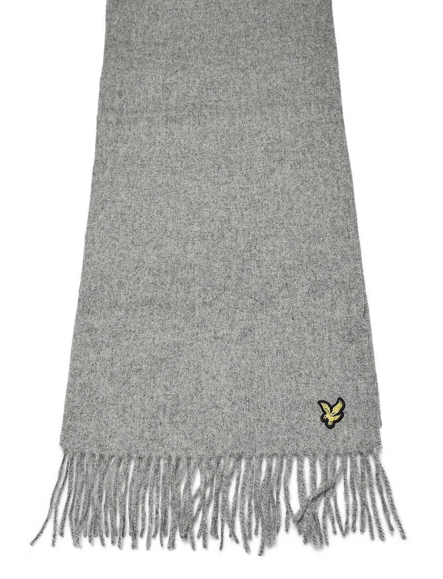 Lyle & Scott - Plain Lambswool Scarf - winterschals - mid grey marl - 1