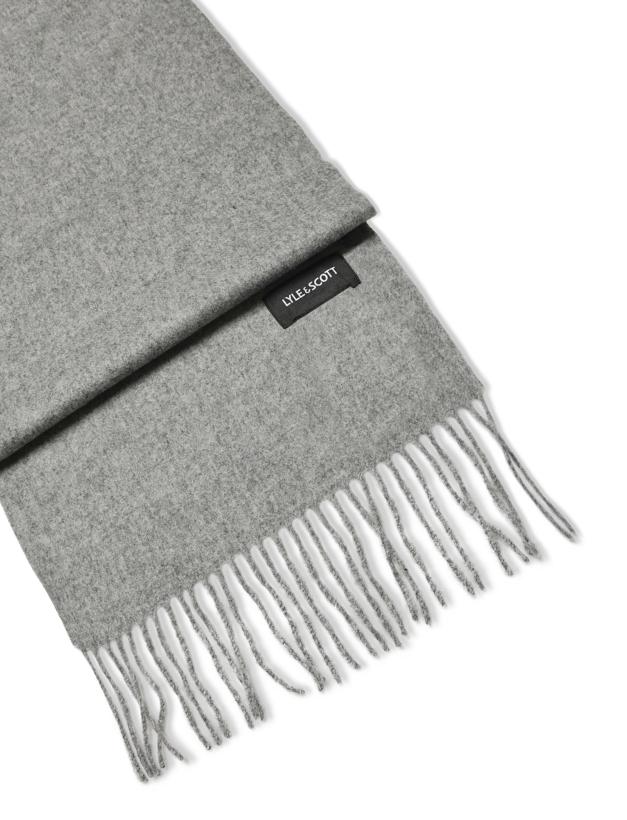 Lyle & Scott - Plain Lambswool Scarf - winterschals - mid grey marl - 2