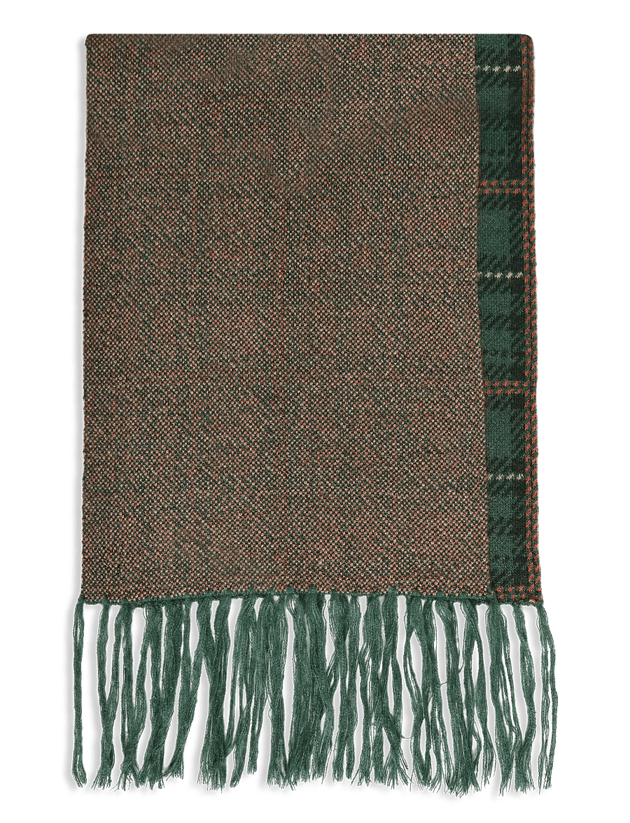Lyle & Scott - Tartan Scarf - winterschals - darkest green - 1
