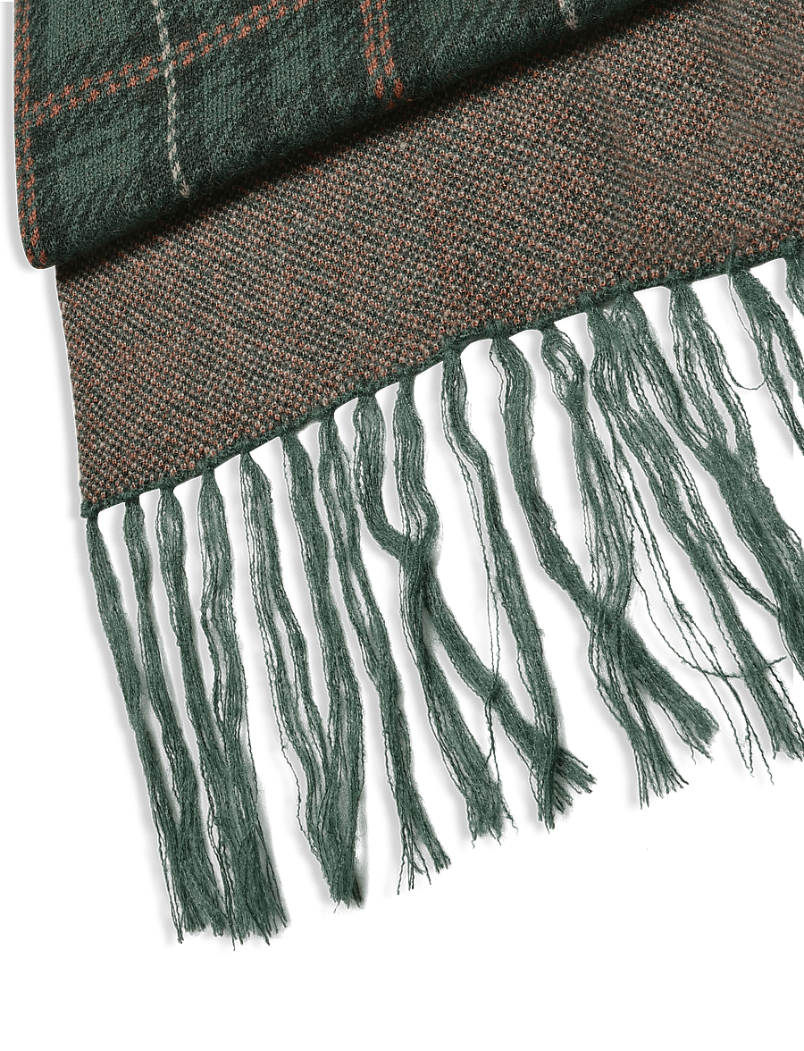 Lyle & Scott - Tartan Scarf - winterschals - darkest green - 2