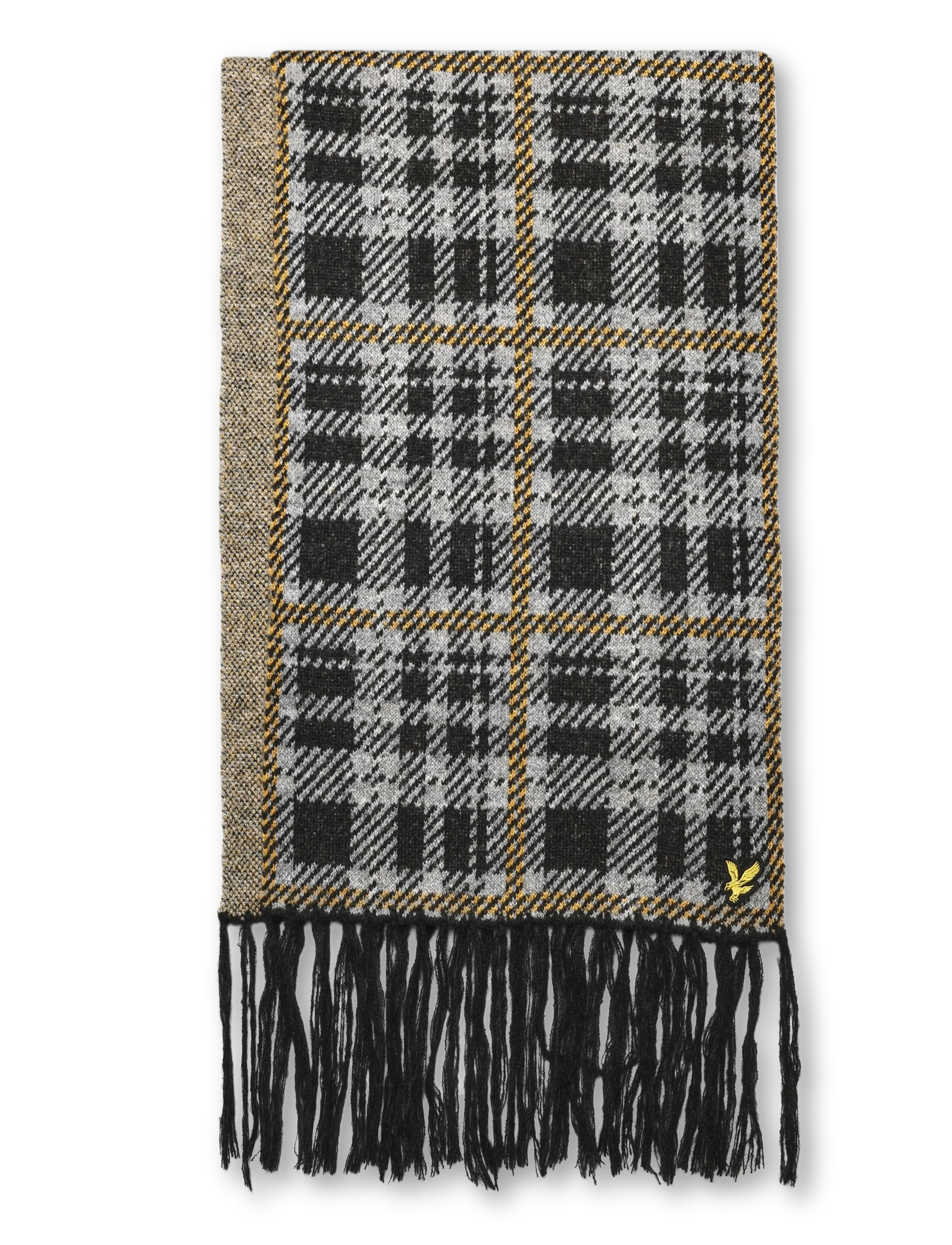 Lyle & Scott Tartan Scarf - Lyle & Scott - JET BLACK / black