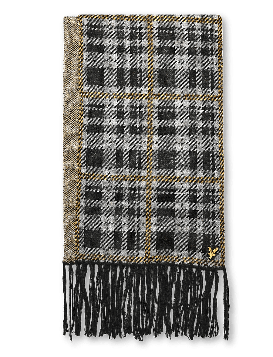 Lyle & Scott - Tartan Scarf - winterschals - jet black - 0