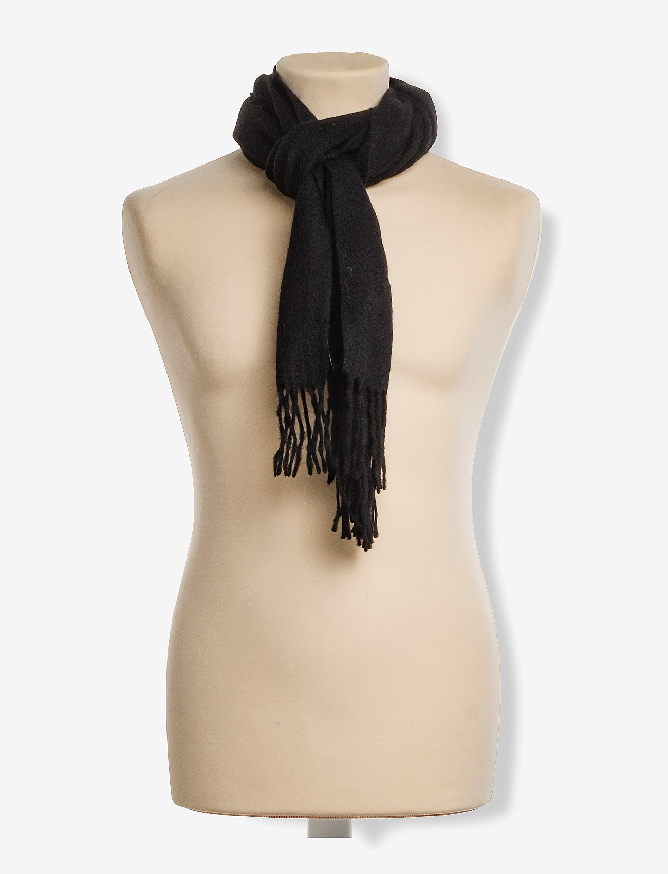 Lyle & Scott - Plain lambswool scarf - true black - 1