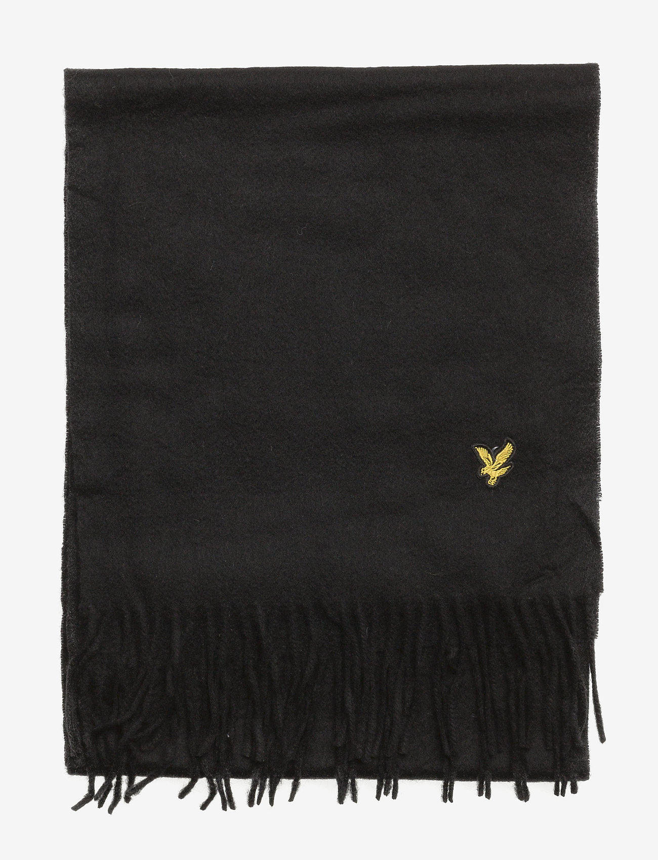 Lyle & Scott - Plain lambswool scarf - true black - 2