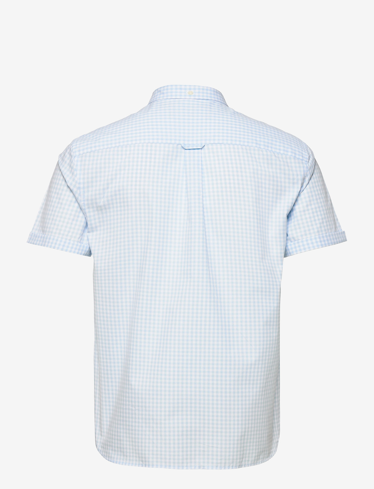 Lyle & Scott - SS Gingham Shirt - deck blue/ white - 1