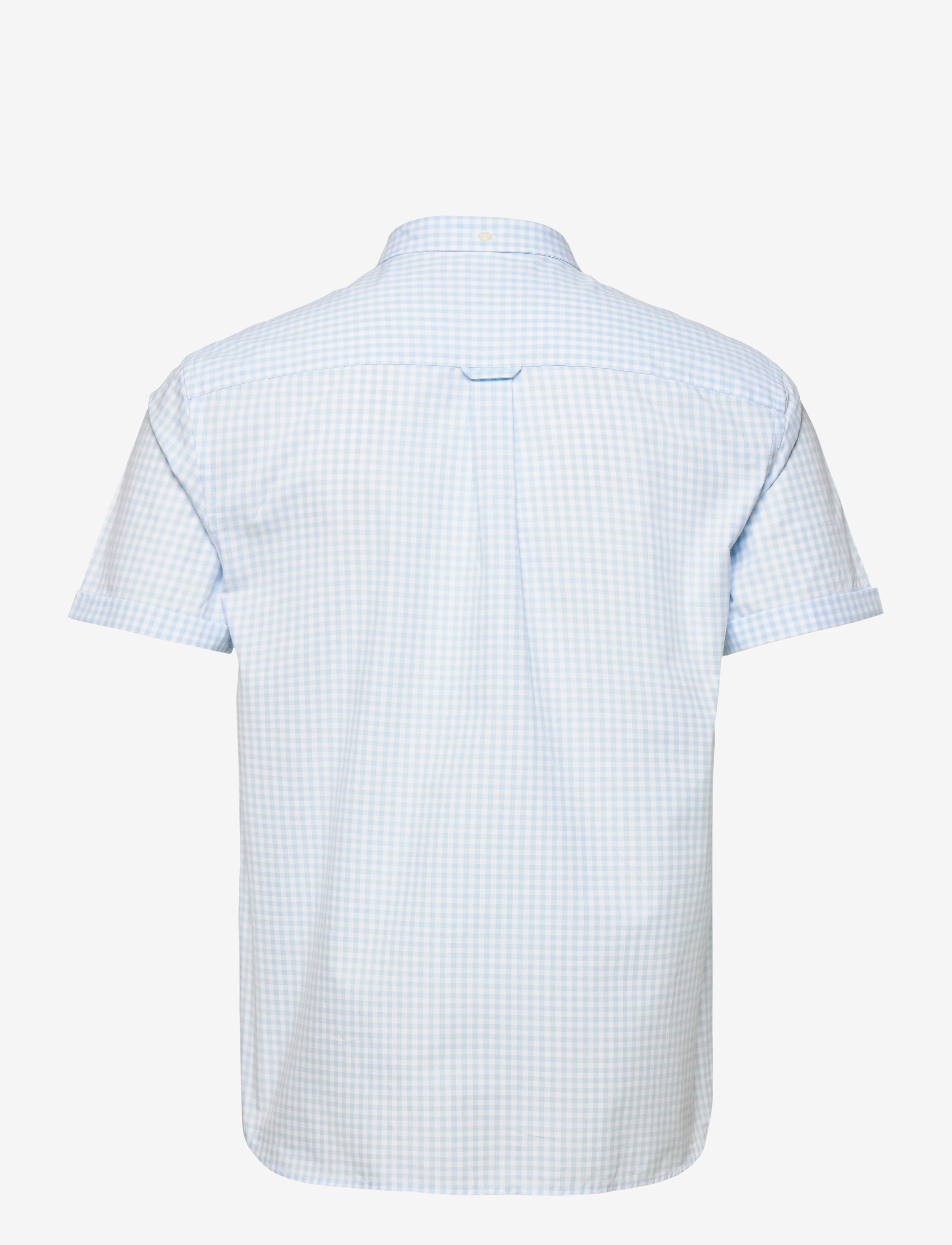 Lyle & Scott - SS Gingham Shirt - deck blue/ white - 1