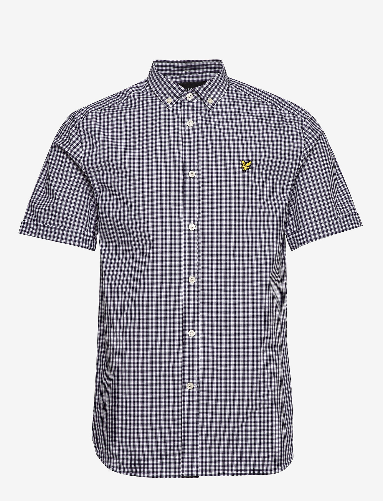SS Gingham Shirt - NAVY/WHITE