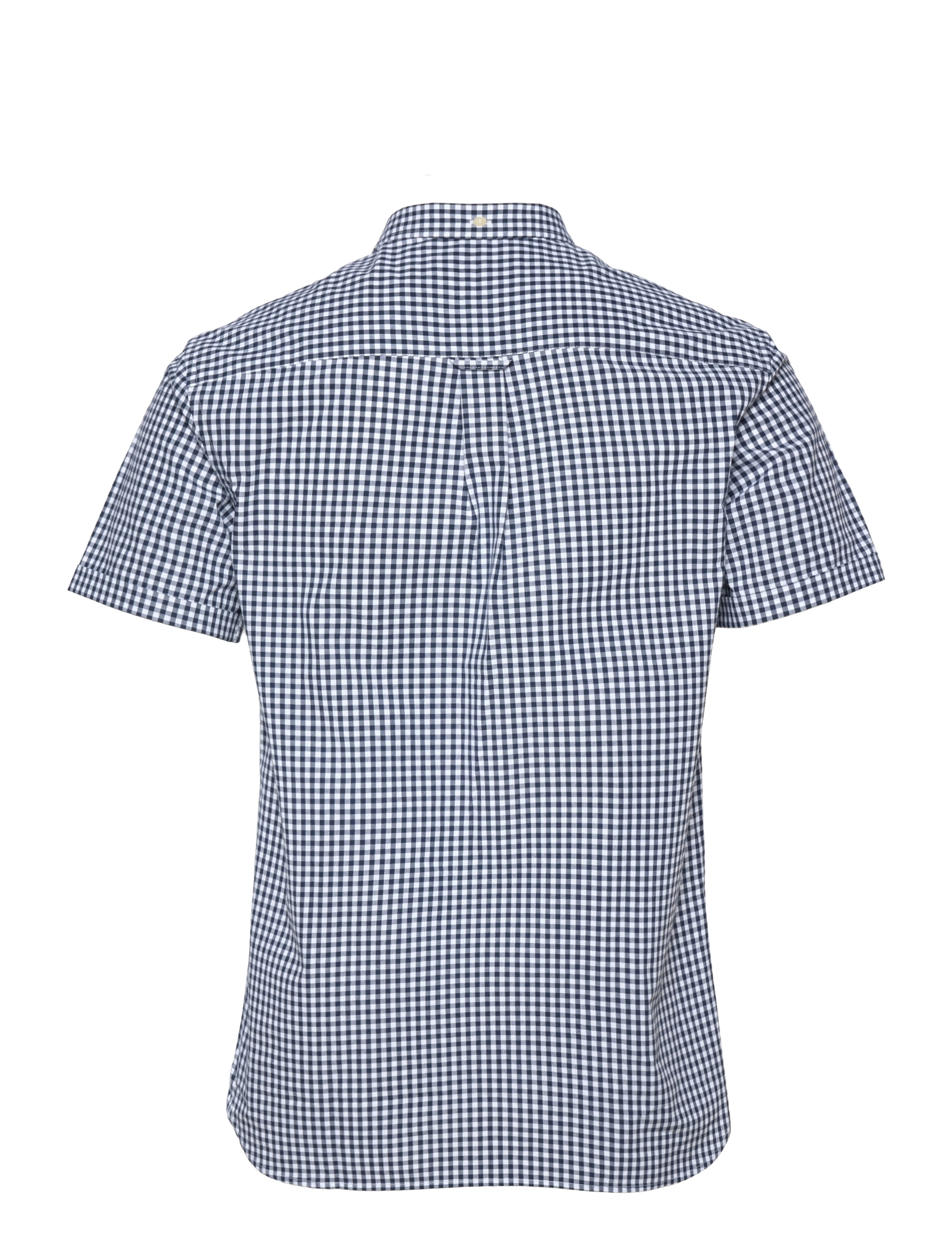 Lyle & Scott - SS Gingham Shirt - navy/white - 1