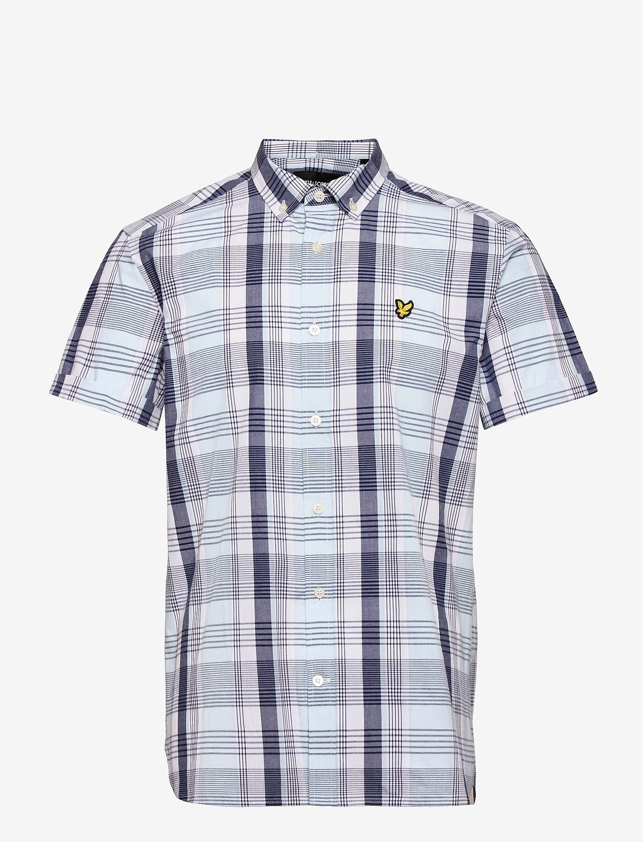 Lyle & Scott - SS Checked Shirt - deck blue - 0