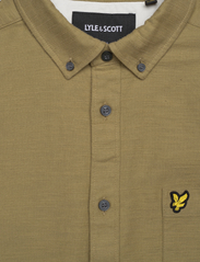 Lyle & Scott - Cotton Slub Short Sleeve Shirt - basic skjorter - seaweed - 2