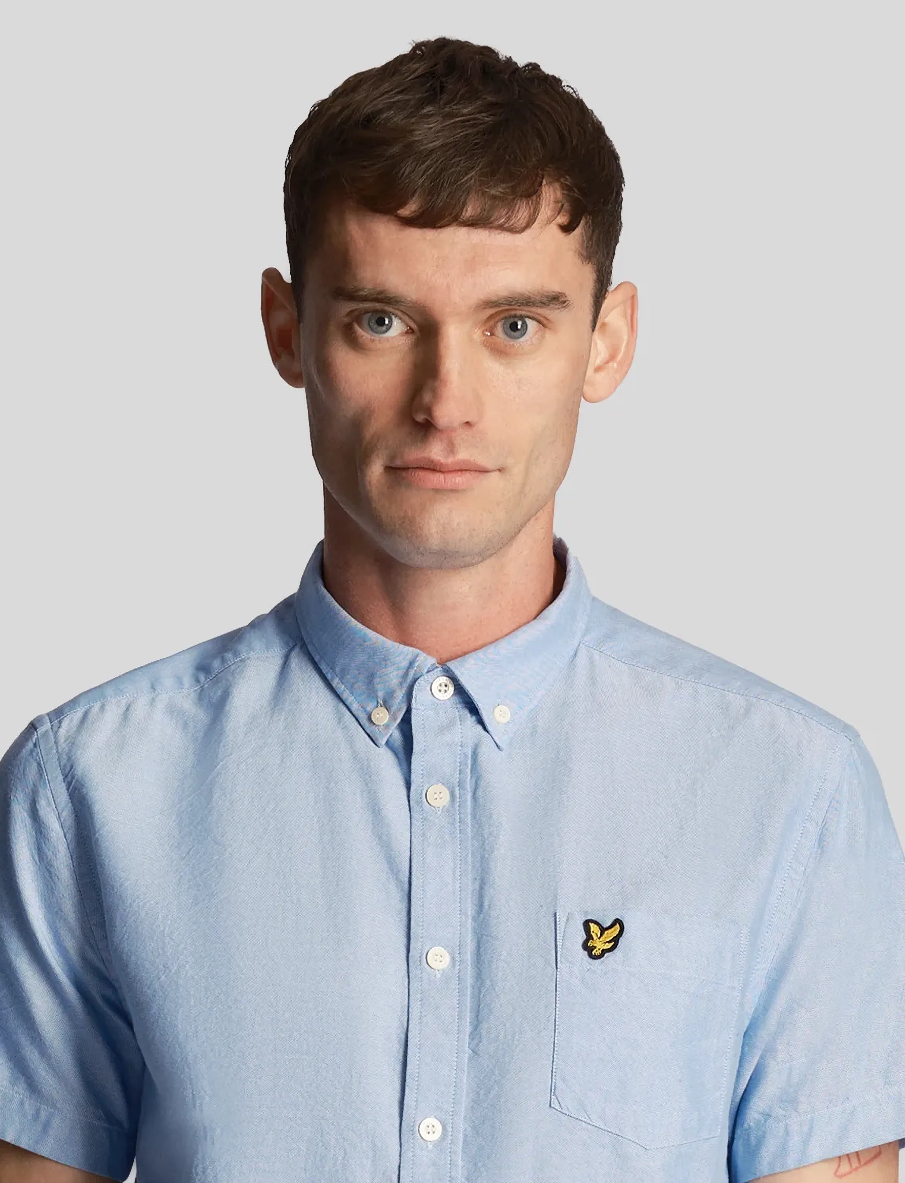 Lyle & Scott - Short Sleeve Oxford Shirt - x41 riviera - 4