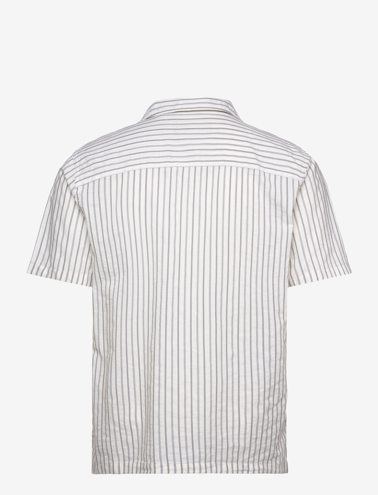 Lyle & Scott - Pinstripe Revere collar shirt - x157 chalk - 2