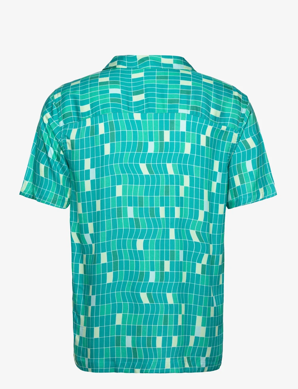 Lyle & Scott - Pool Print Shirt - lühikeste varrukatega särgid - x236 tile blue - 2