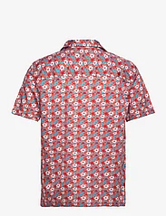 Lyle & Scott - Floral Print Resort Shirt - short-sleeved shirts - x298 tangerine tango - 1