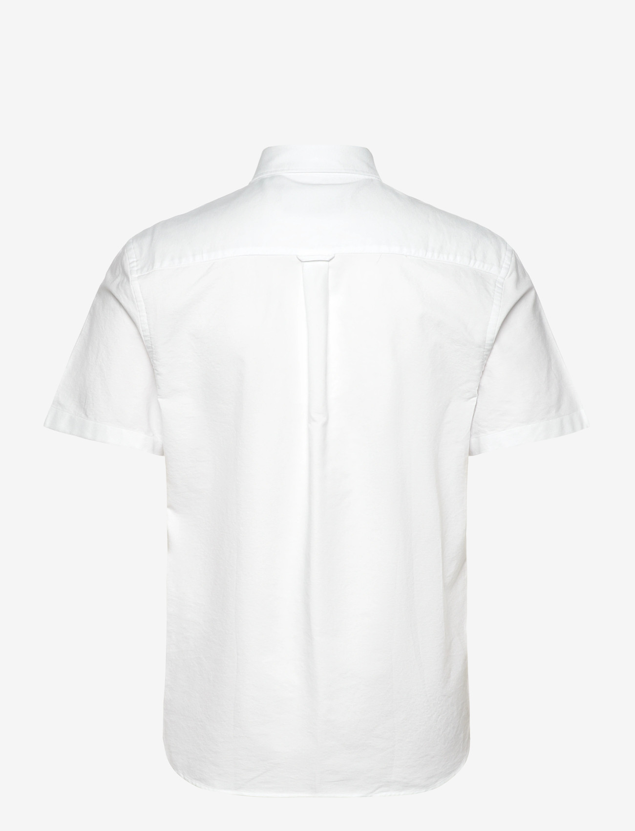 Lyle & Scott - Short Sleeve Oxford Shirt - kortærmede skjorter - 626 white - 2