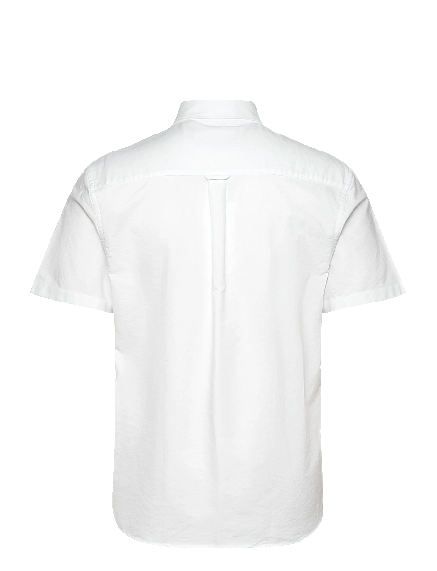 Lyle & Scott - Short Sleeve Oxford Shirt - short-sleeved shirts - 626 white - 2