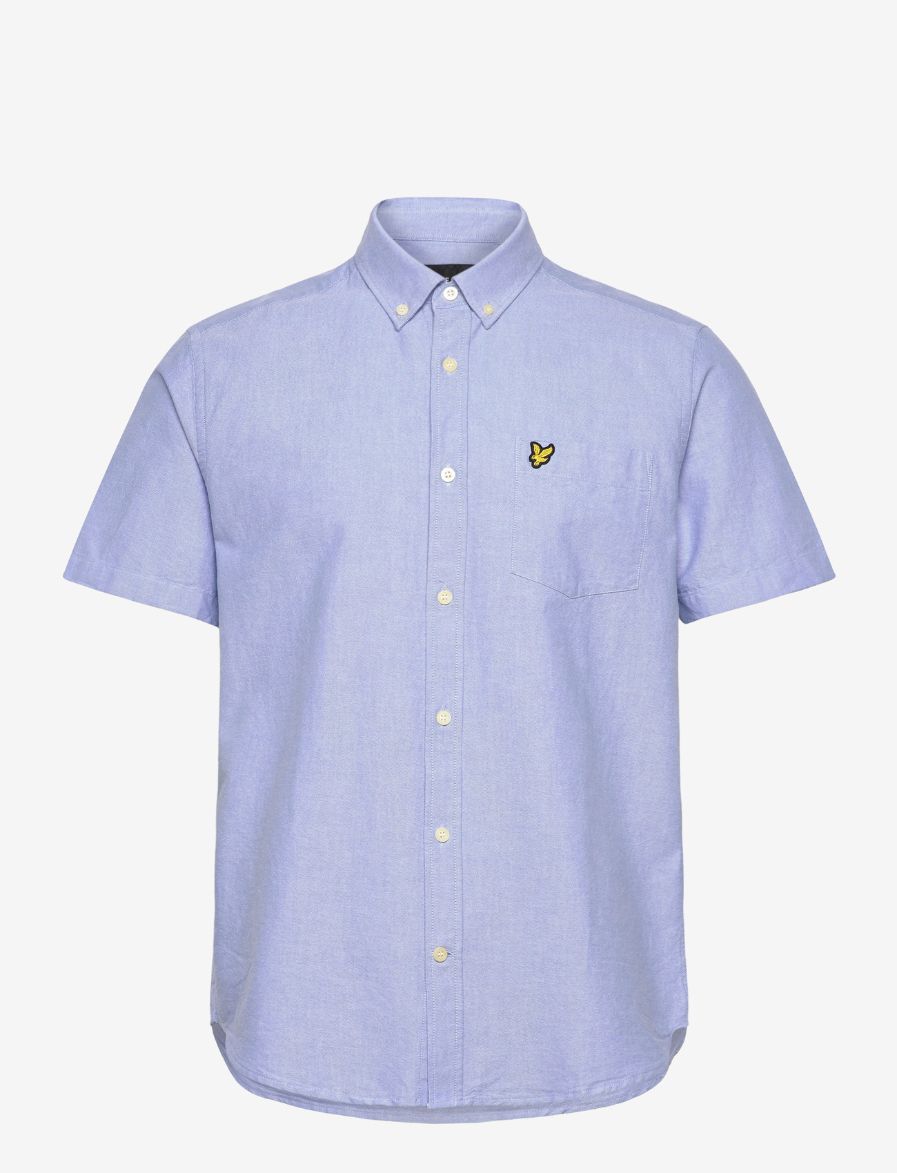 Lyle & Scott - Short Sleeve Oxford Shirt - kortærmede skjorter - x41 riviera - 1