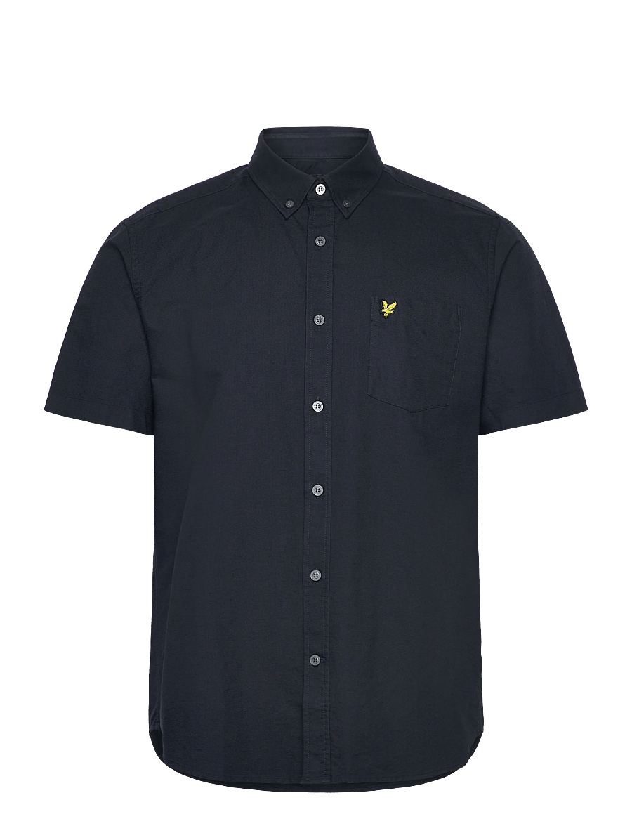 Lyle & Scott - Short Sleeve Oxford Shirt - short-sleeved shirts - z271 dark navy - 1