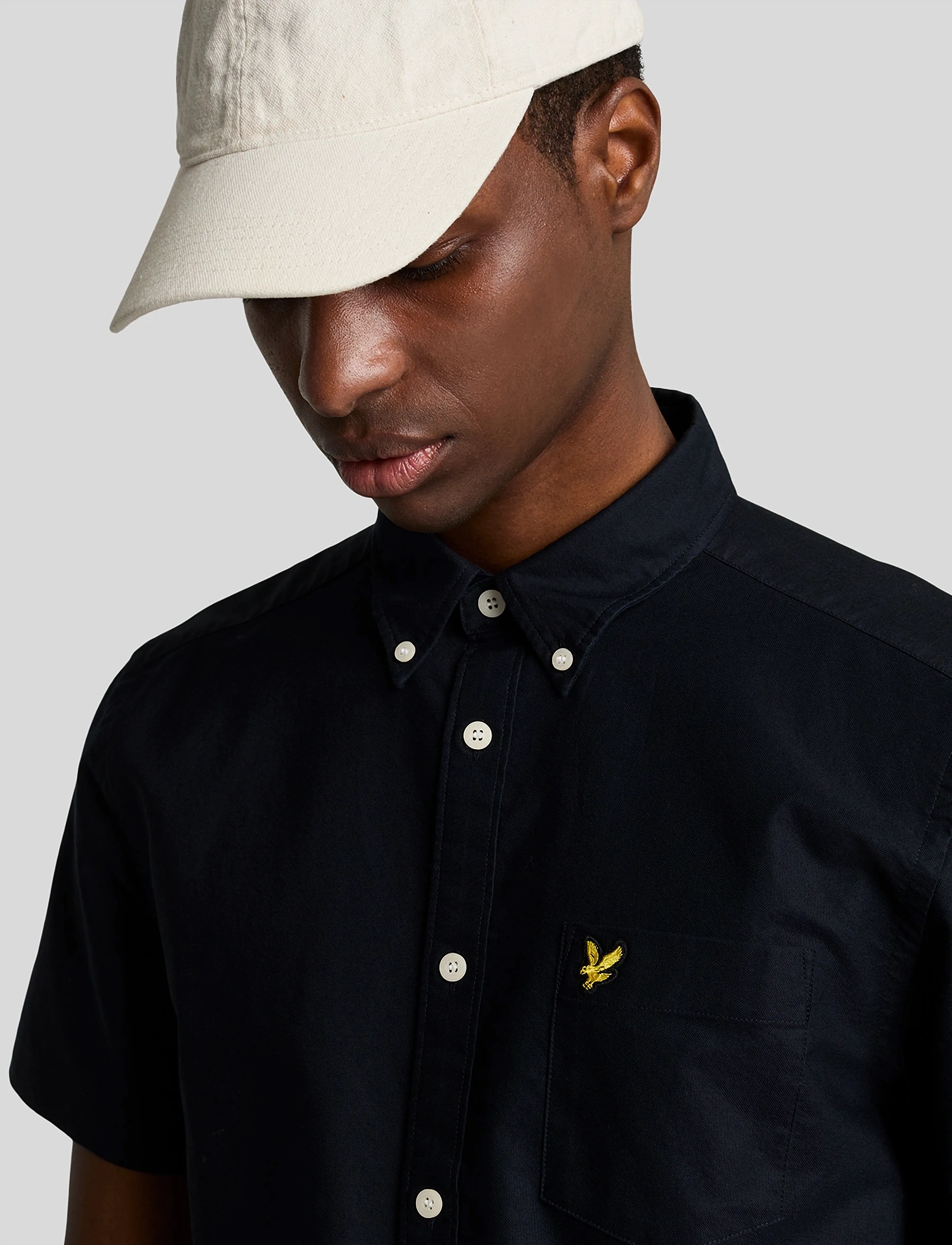 Lyle & Scott - Short Sleeve Oxford Shirt - kurzarmhemden - z271 dark navy - 4