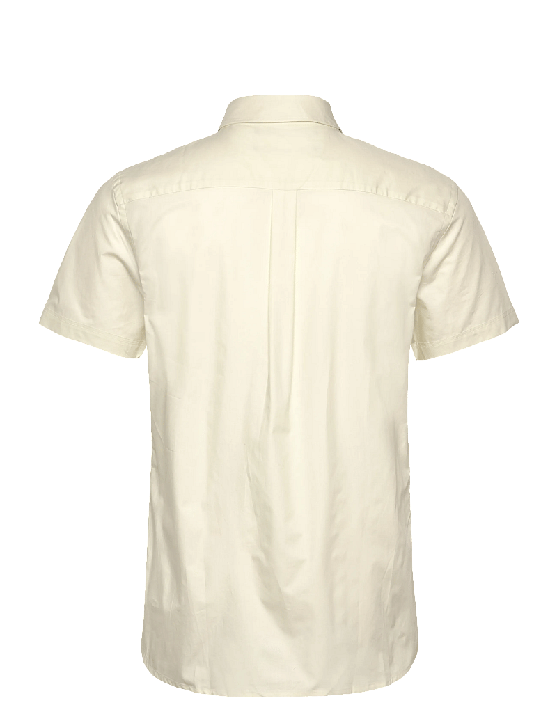 Lyle & Scott - Plain Poplin Short Sleeves Shirt - kortärmade skjortor - x795 soft matcha - 2