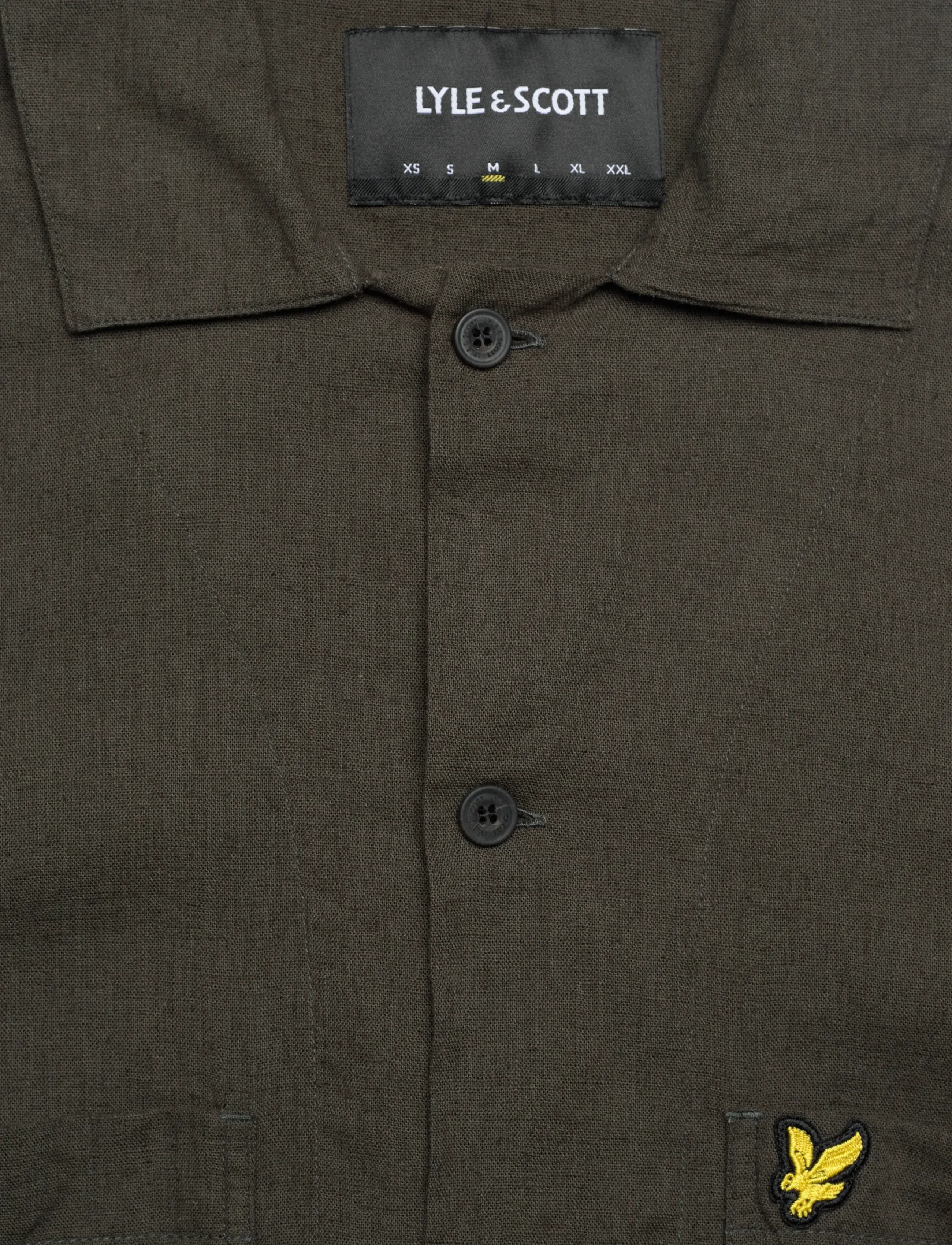 Lyle & Scott - Cuban Collar Short Sleeve Shirt - short-sleeved shirts - y118 soft black - 5