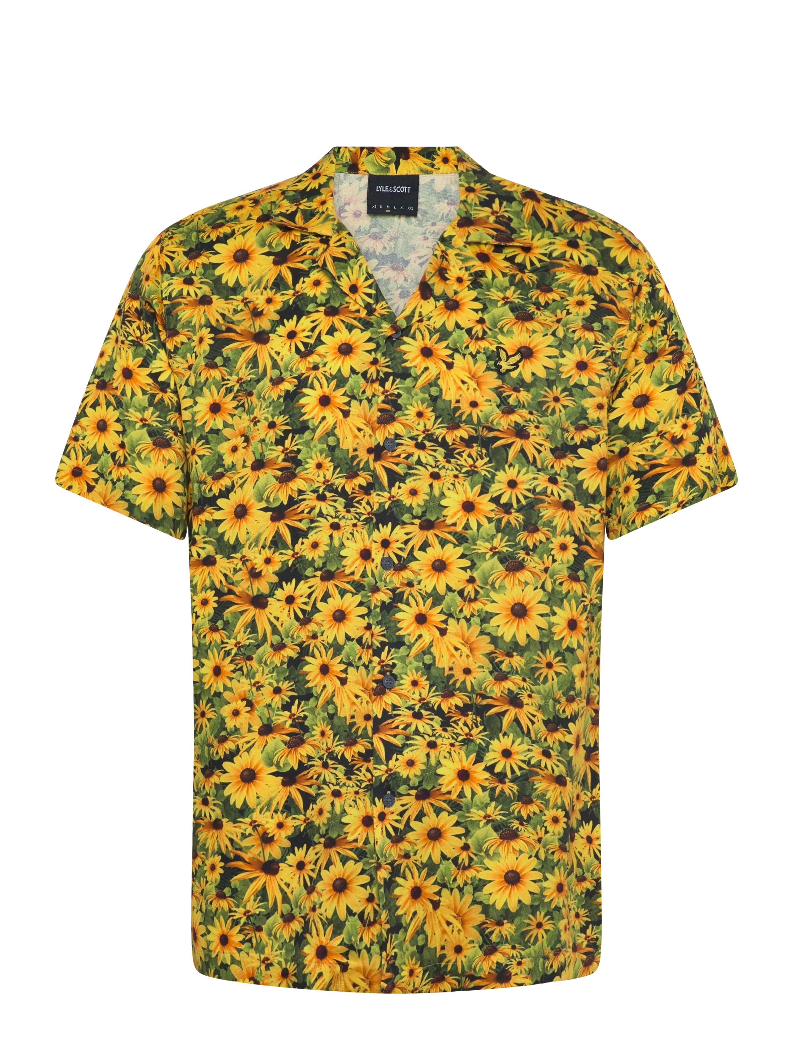 Lyle & Scott Wild Garden Print Resort Shirt - Hemden - SUPER YELLOW / multi