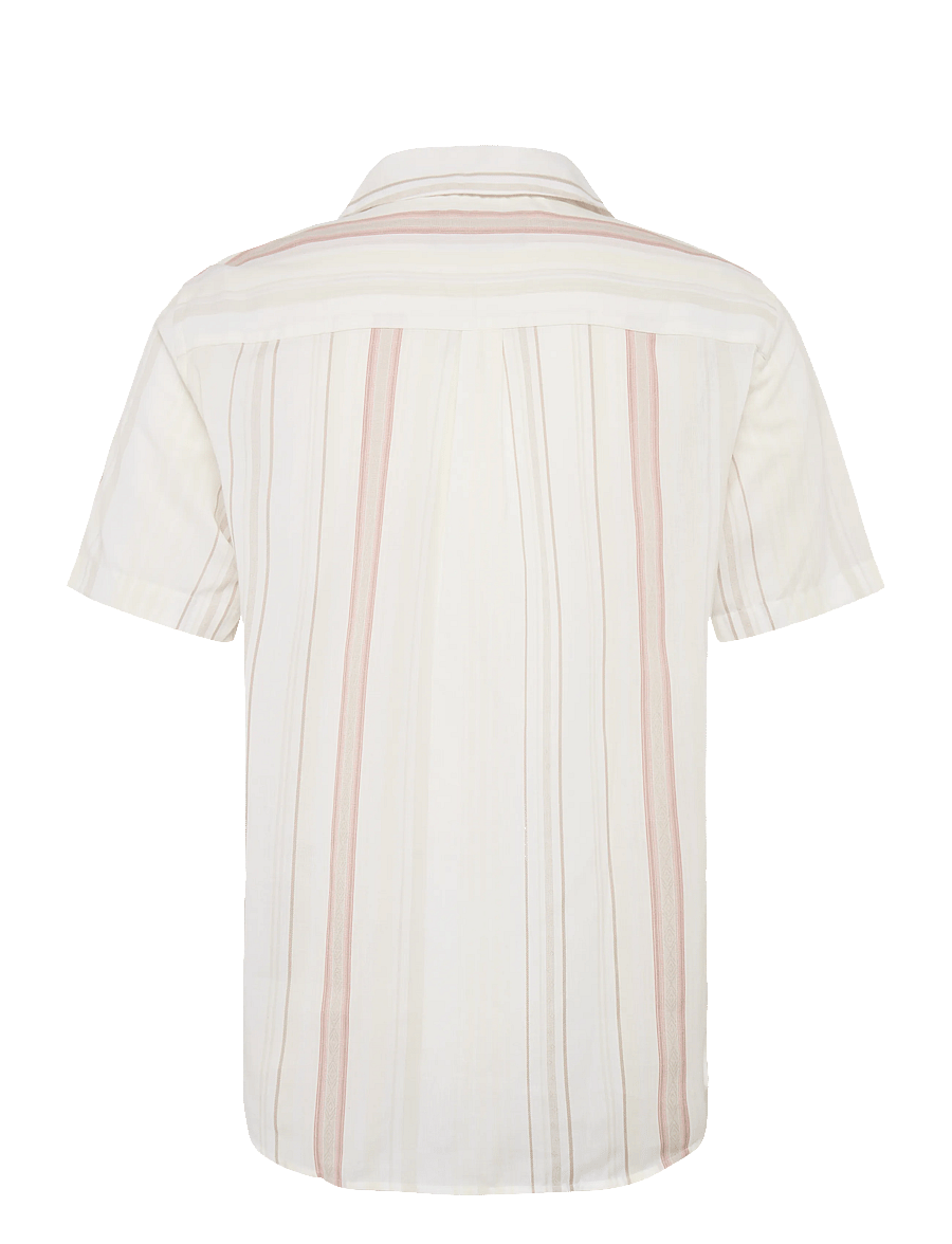 Lyle & Scott - Short Sleeve Zig Zag Stripe Shirt - gestreifte hemden - natural - 2