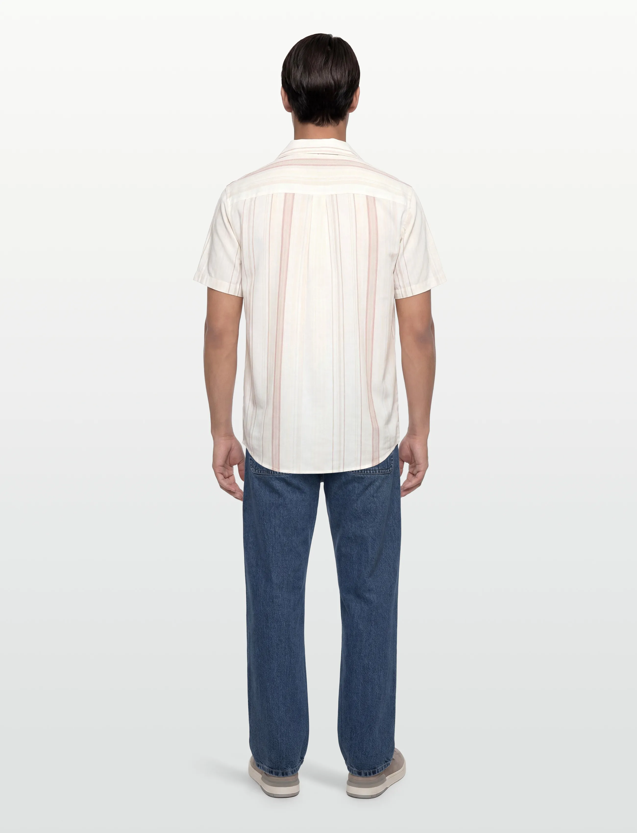 Lyle & Scott - Short Sleeve Zig Zag Stripe Shirt - natural - 4