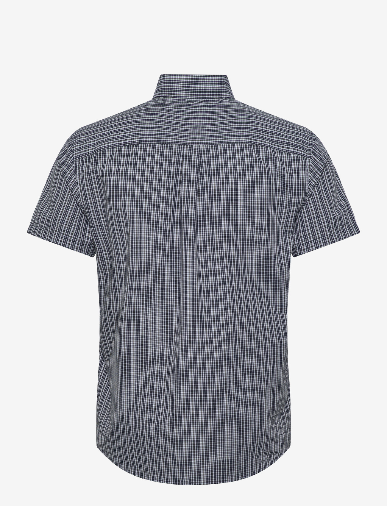 Lyle & Scott - Short Sleeve Grid Check Shirt - checkered shirts - dark navy - 1