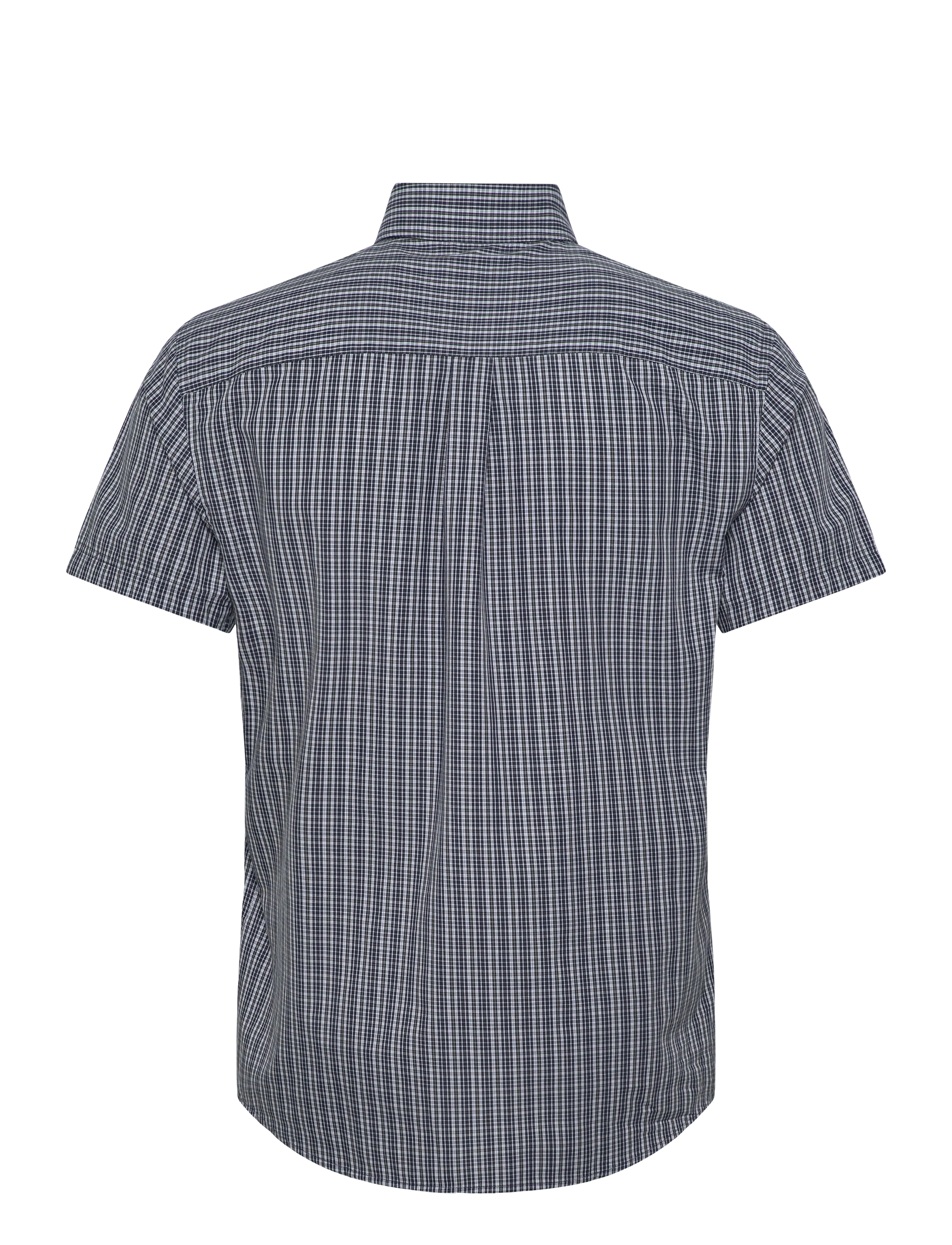 Lyle & Scott - Short Sleeve Grid Check Shirt - koszule w kratkę - dark navy - 2