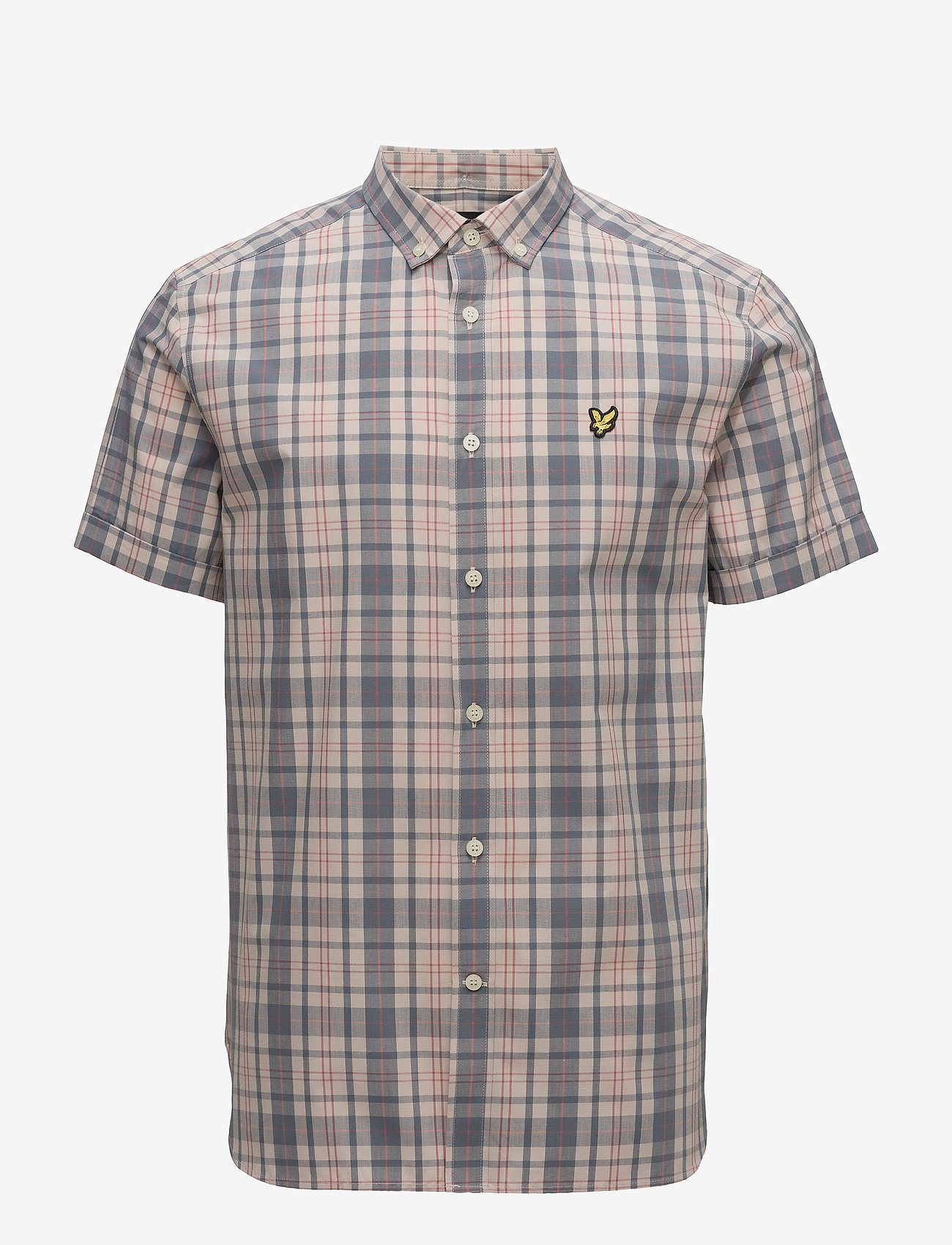 Lyle & Scott - SS Check Shirt - dusty pink - 0